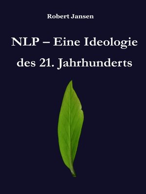 cover image of NLP--Eine Ideologie des 21. Jahrhunderts